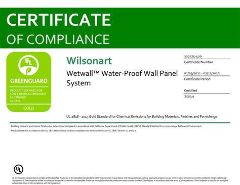 owens corning certification|GREENGUARD Certification